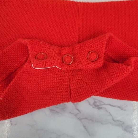 Buster Brown Vintage Sporty Jon Jon Short Overalls "Jogger" Red and White - Picture 3 of 12